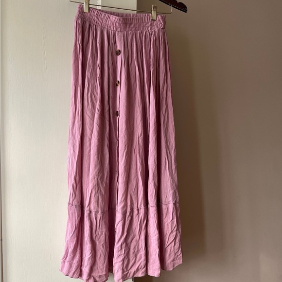 Rita Dresses & Skirts - Pink Flowy Maxi Midi Skirt